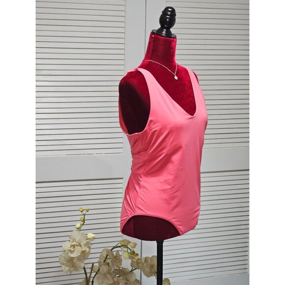 NWOT Athleta Women's Coral Pink Hampton One-Piece Swimsuit Size L 202 - Picture 5 of 13